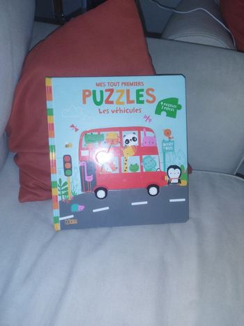 Livre mes tout premiers puzzles les vehicules