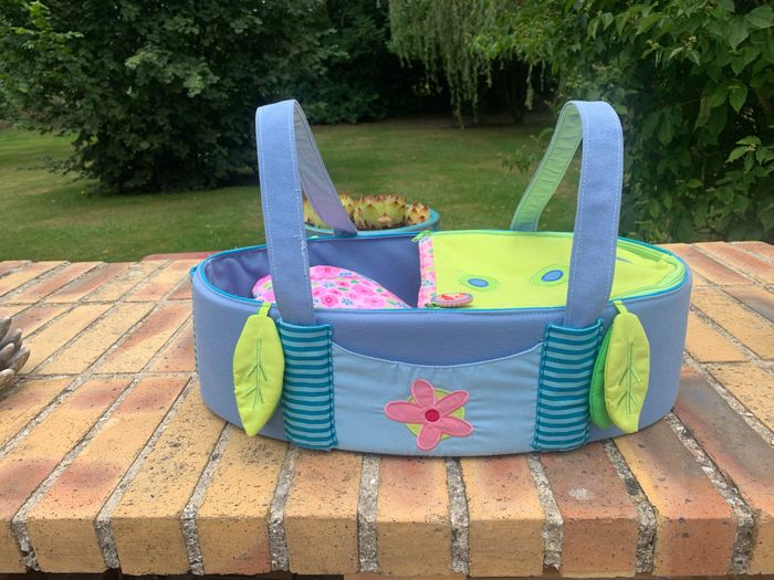 Couffin lit  pour poupée de 36 cm maxi avec linge de lit - photo numéro 2