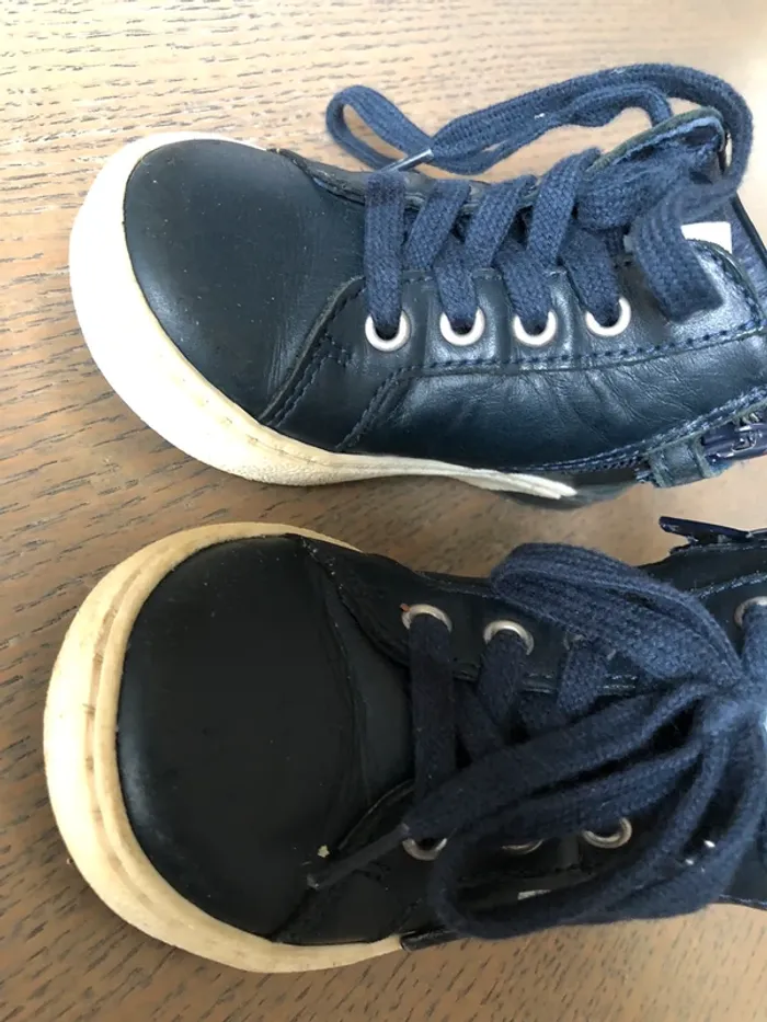 Sneackers cuir bébé Hugo Boss T21 - photo numéro 3