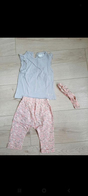 Ensemble tee shirt pantalon 6 mois