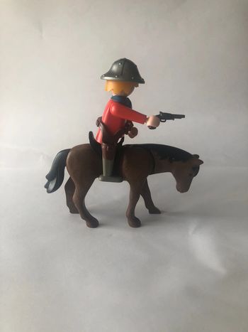 Figurine Playmobil + cheval