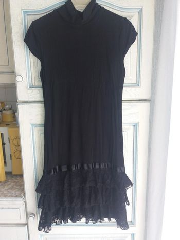 Tunique manches courtes noire 42/44