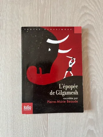 Livre l’épopée de Gilgamesh Pierre Marie Beaude folio junior