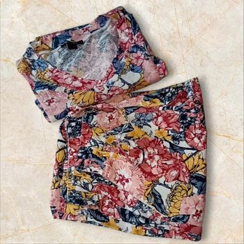 Ensemble fleuris 2 pièces - Taille XS/S - 34/36 - Esmara