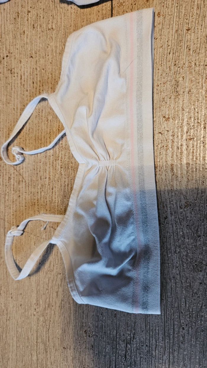 Lot de 2 ensembles fille de 6/8 ans blanc et gris - photo numéro 6