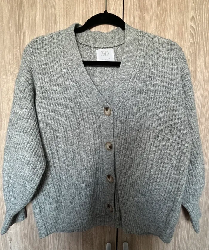 Gilet en laine gris