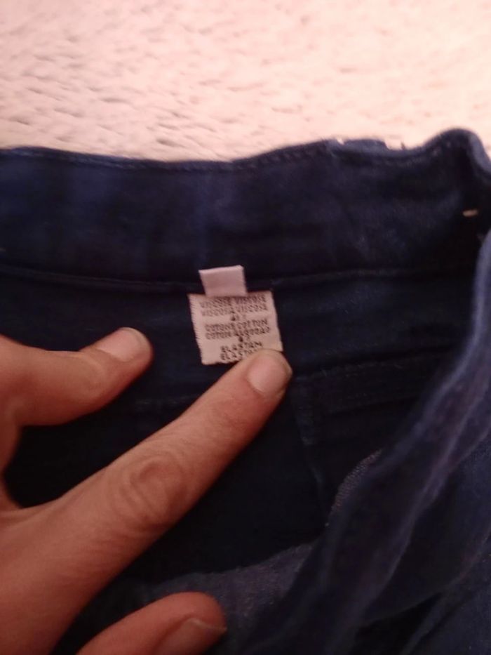 Pantalon femme slim 36 bleu marine c49 - photo numéro 6