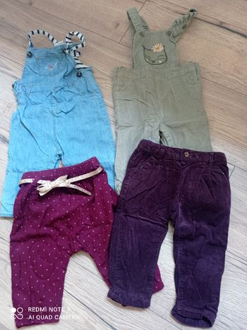 Lot pantalons et salopettes