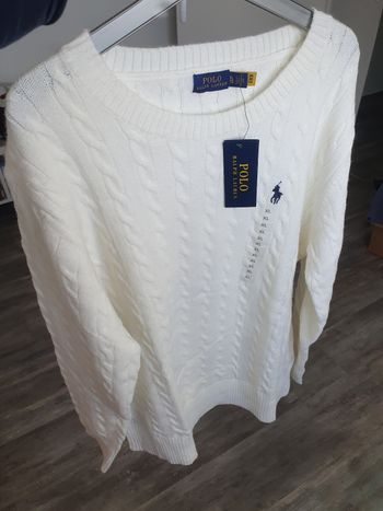 Pull Ralph Lauren Blanc– Élégance Intemporelle & Qualité Premium