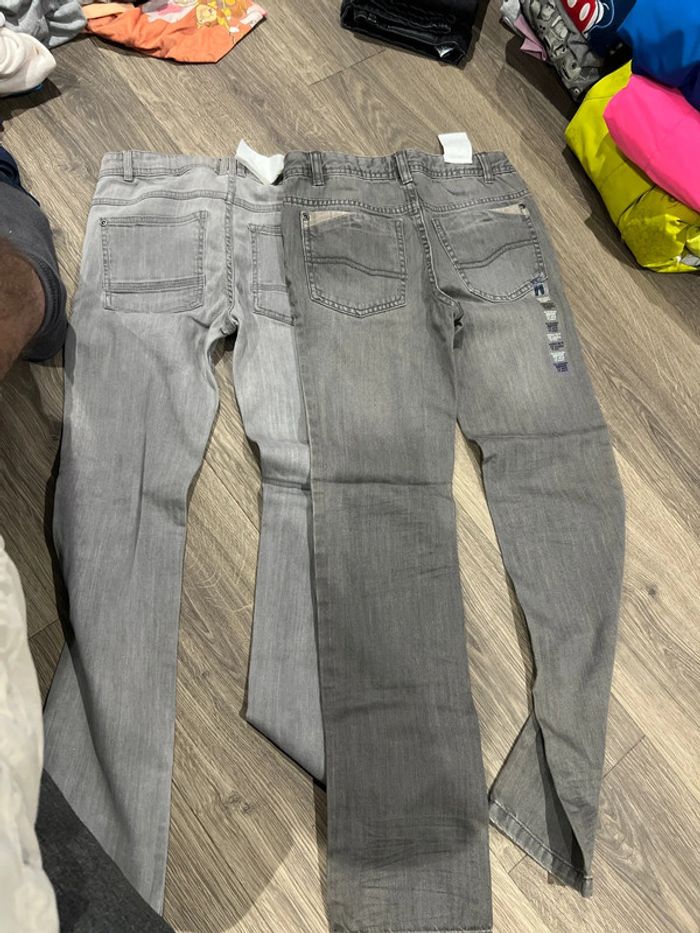 Lot de 2 pantalons en jean - photo numéro 2