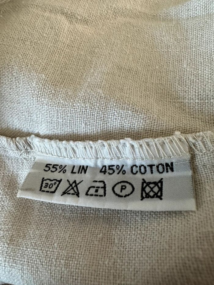Chemise gilet crème - photo numéro 6