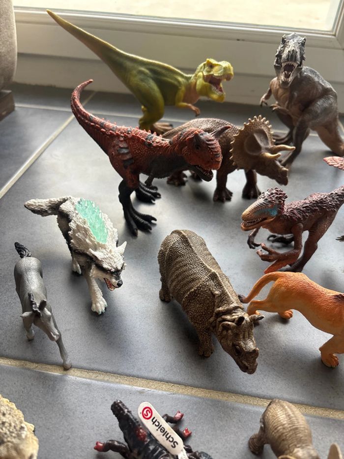 Animaux schleich flamant rose brebis lama chèvre biche renard chien éléphant - photo numéro 3