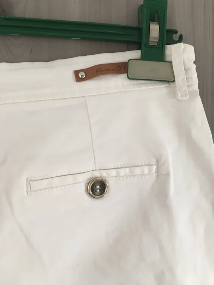 Short blanc cassé Massimo Dutti T.36 - photo numéro 6