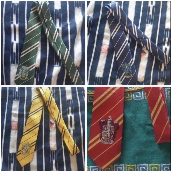 Lot des 4 cravates Harry Potter - photo numéro 1
