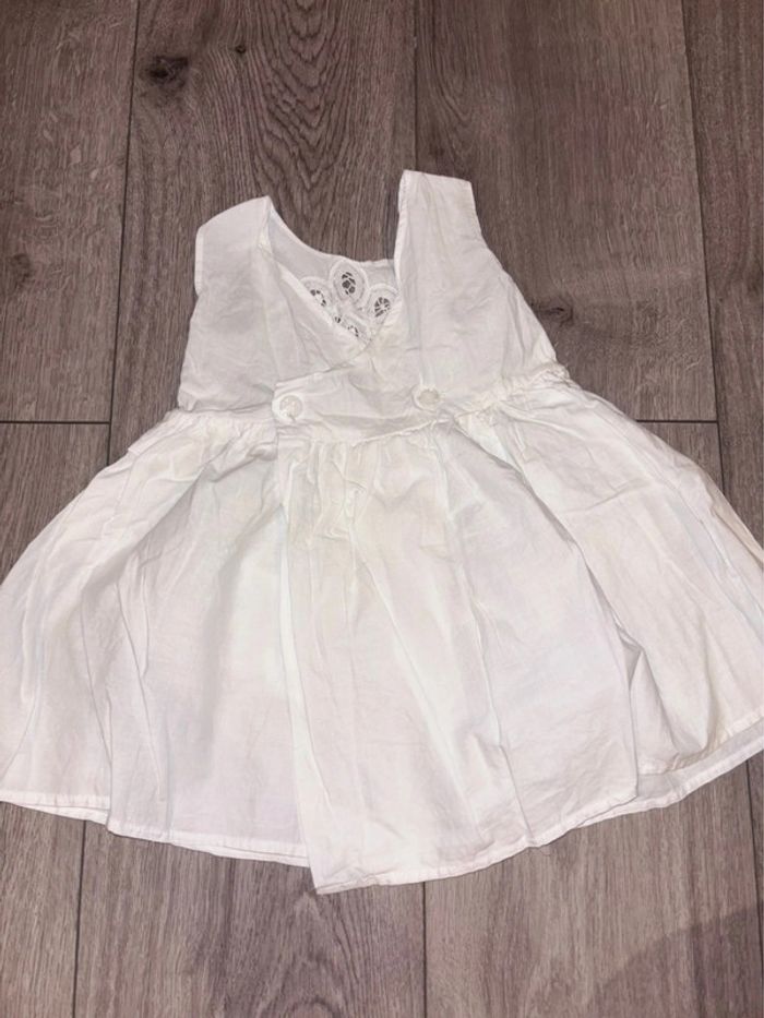 Robe blanche bébé fille - photo numéro 2