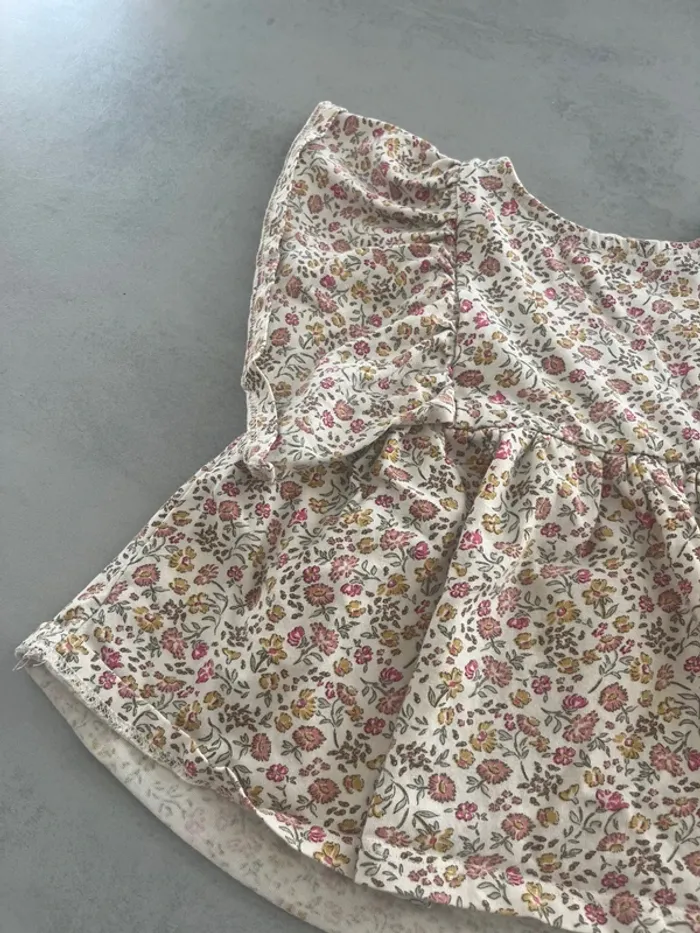 Teeshirt fleuri vertbaudet - photo numéro 2