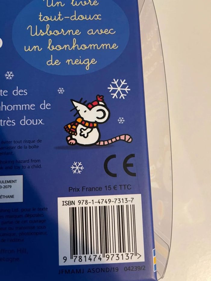 Coffret livre à toucher + peluche où est mon bonhomme de neige - photo numéro 4