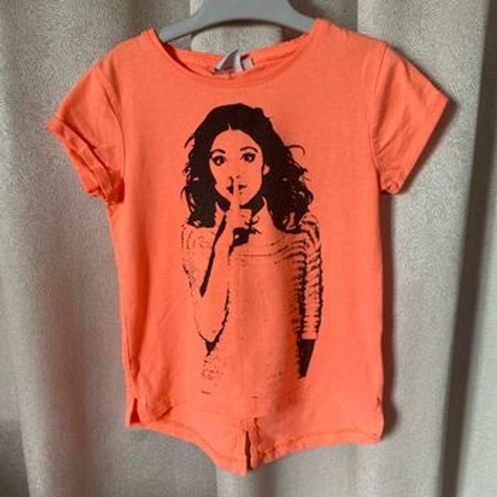 T-shirt tunique corail violetta 6 ans Disney