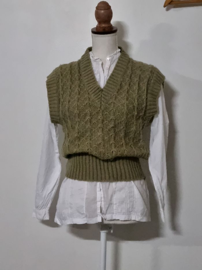 Vintage pull sans manches Habak