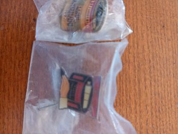 Lot 2 pin's laqué americaine