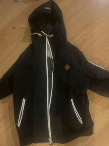 Manteau homme noir à capuche taille L contemporary