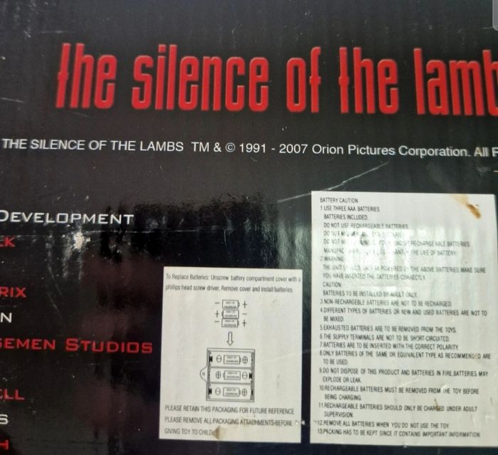 Figurine Neca The Silence of the Lambs / le silence des agneaux, Hannibal Lecter 18" Talking Figure - photo numéro 10