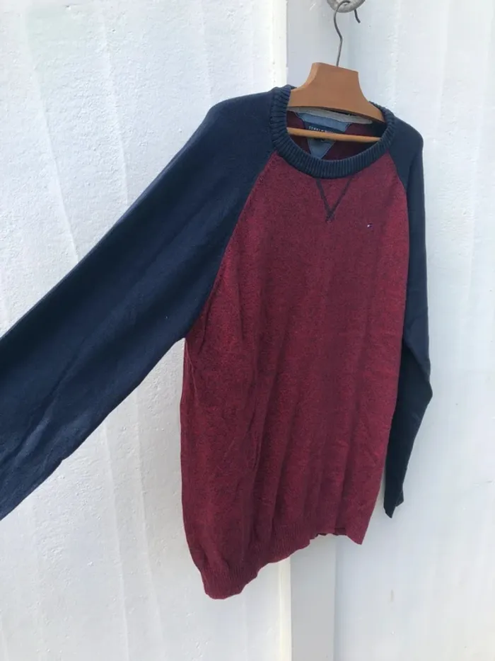 Tommy Hilfiger crewneck pullover red black Mens Small - photo numéro 5