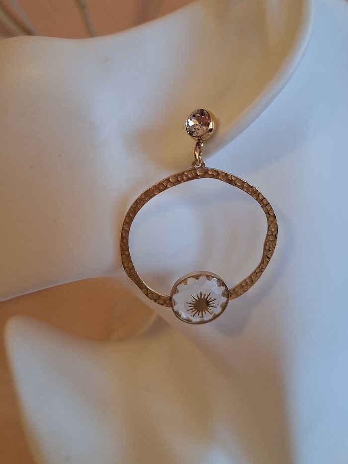 Boucles d'oreille dorees Bohm Paris - photo numéro 8