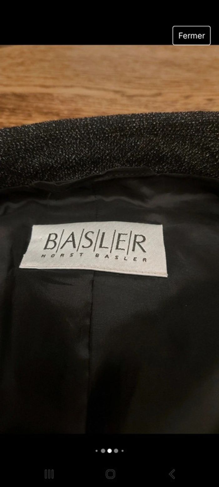 Pardessus Basler fr 50 noir chiné - photo numéro 5