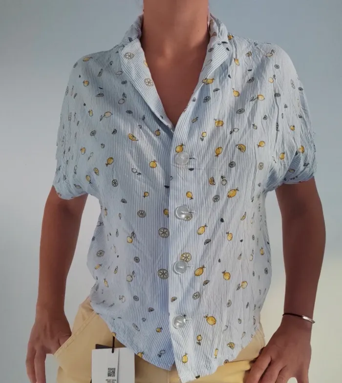 Chemise motif citron