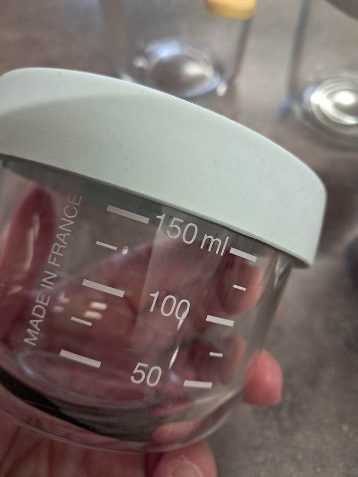 Lot de 4 pots de conservation diversification pot bébé beaba - photo numéro 2