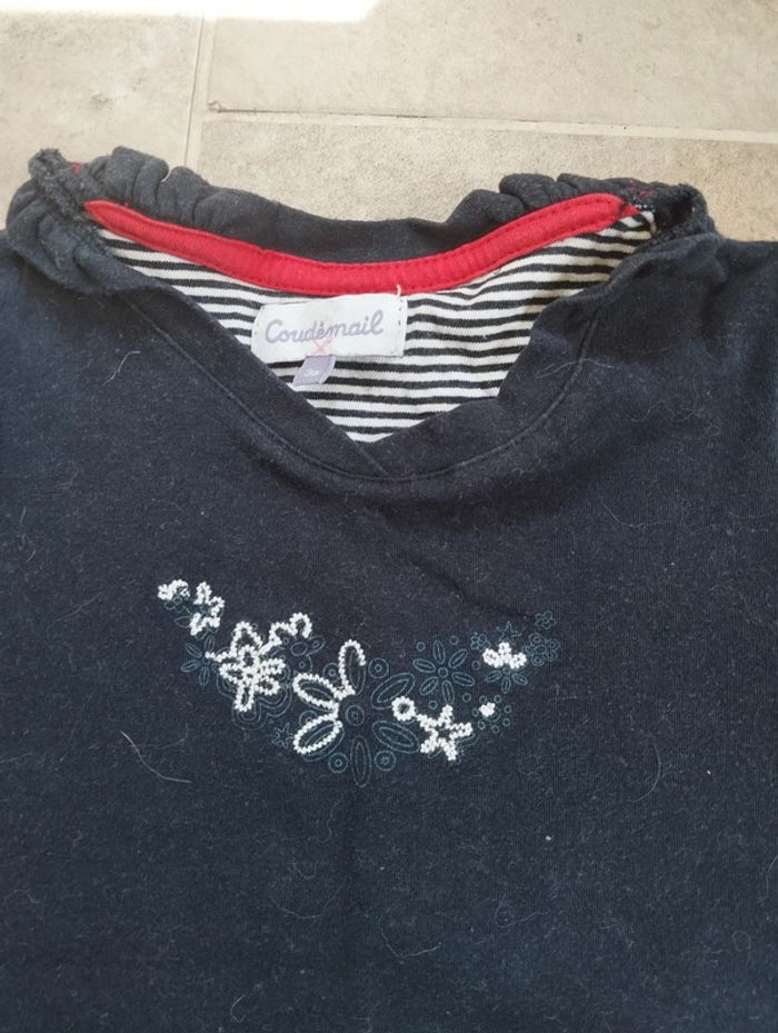 Lot 3 t-shirts manches courtes fille 24 mois - photo numéro 4