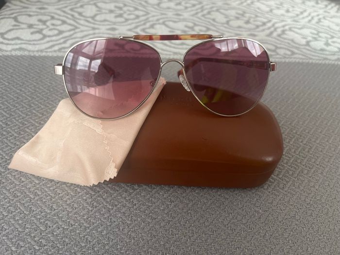 Lunettes de soleil femme Longchamp – verres dégradés violet + étui - photo numéro 4