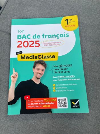 Mediaclasse ton bac de français 2025 révisions œuvre
