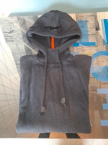 Pull coton bleu marine