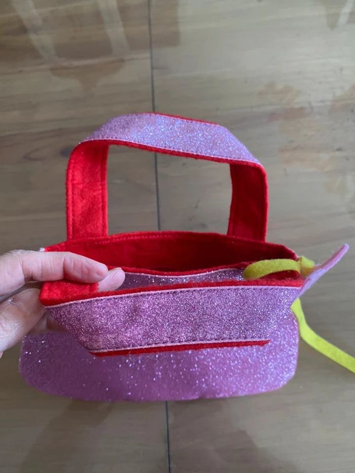 Sac rose à paillettes Pakhuisoost et ceinture rose petite fille - photo numéro 8