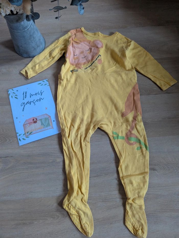 Pyjama singe jaune Tex Léger coton Tex