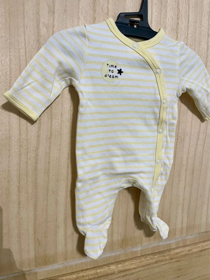 Pyjama / grenouillère, coton, mixte - 0 mois - photo numéro 8