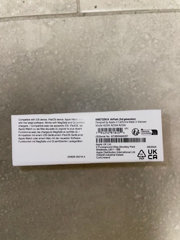 Airpods 3eme Generation