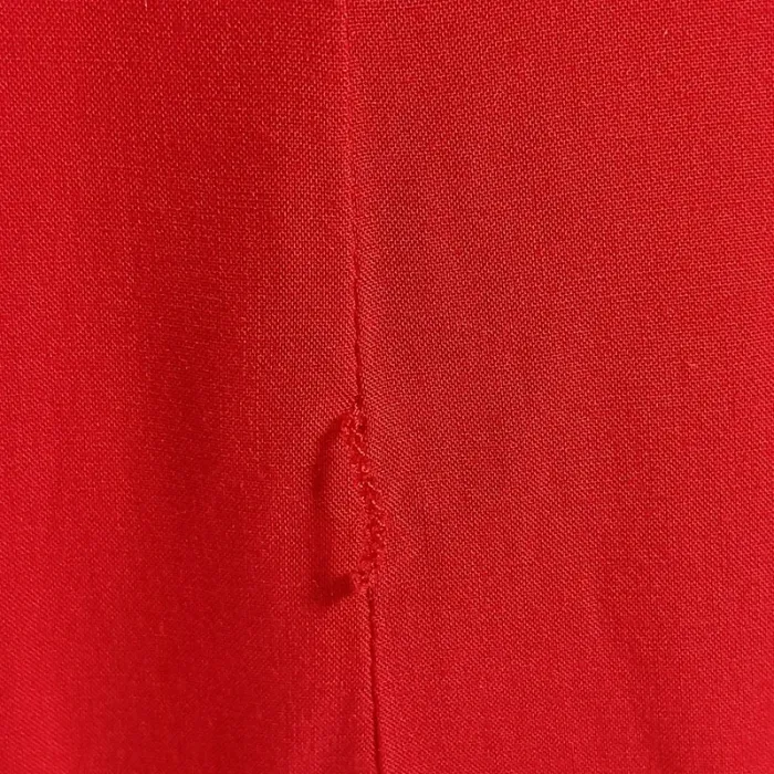 Robe rouge Camaïeu fluide taille 40 col rond dos noué A001 - photo numéro 8