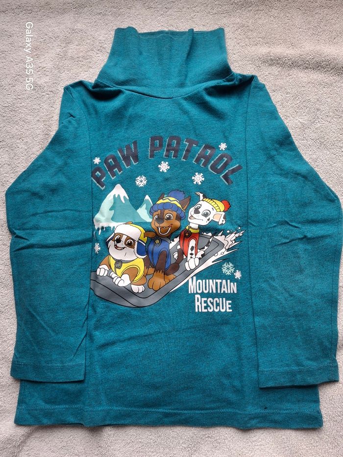 T-shirt col roulé garçon 5 ans