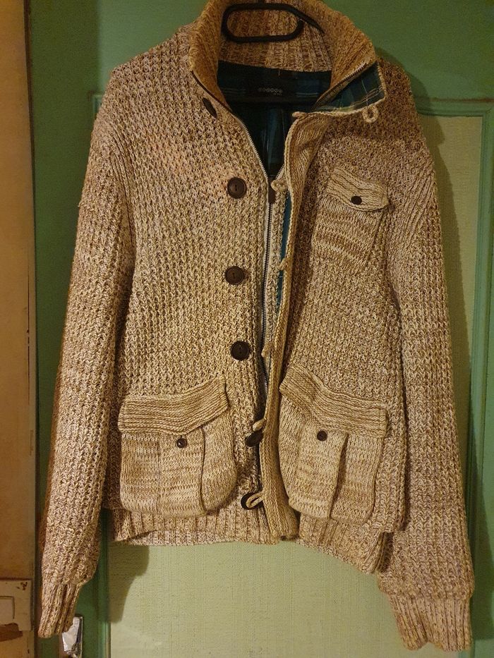 Veste chiné homme en laine doublé couleur écossaise