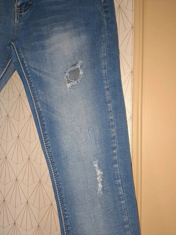 Jean femme slim 36 sd jeans effet used tbe - photo numéro 8