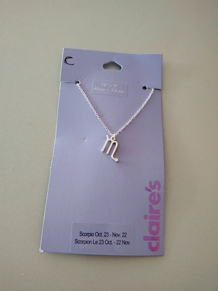 Collier scorpion Claire's Neuf