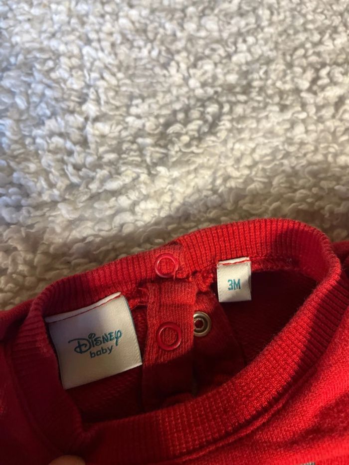 Lot de 2 pull Mickey Noël 3 mois - photo numéro 5
