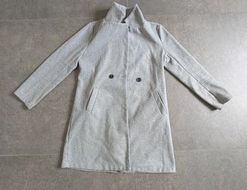 Manteau long Shein taille 38 femme gris