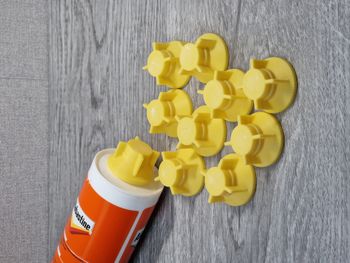10 bouchons Jaunes pour cartouche de silicone / colle / mastic