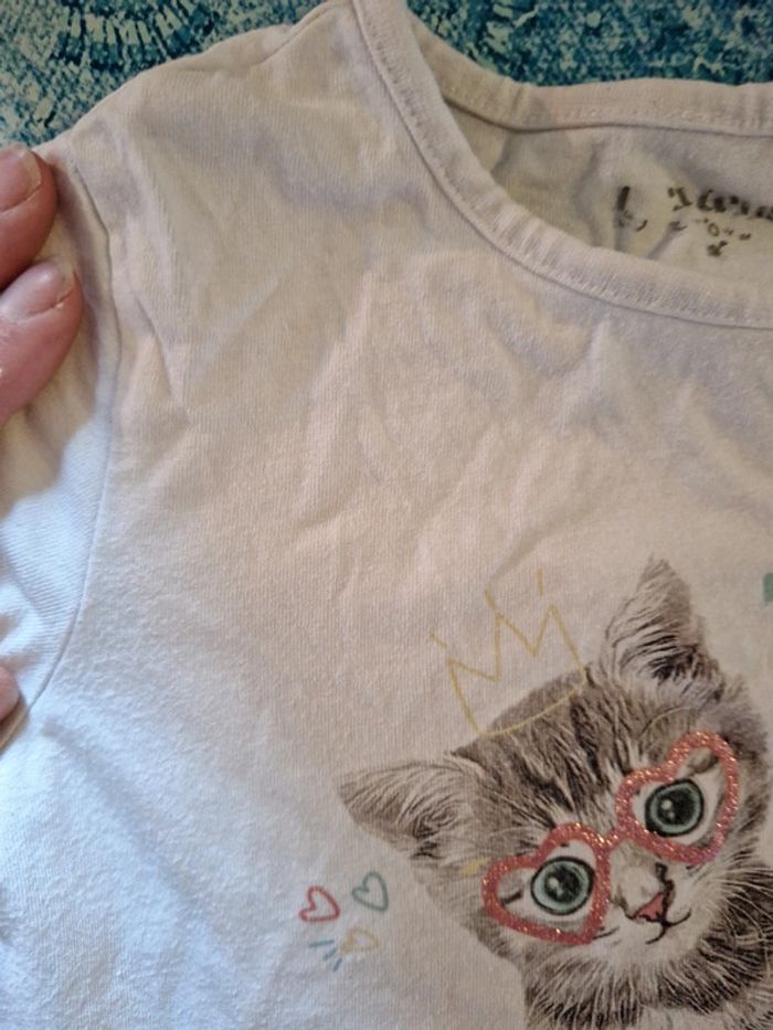 Tee-shirt 4 ans chat - photo numéro 4