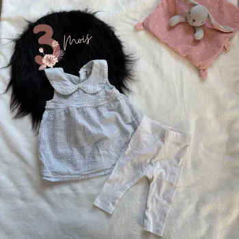 Ensemble blouse legging fille