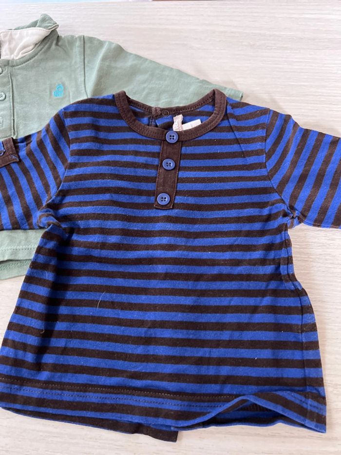 Lot 5 t-shirt manches longues 3 mois - photo numéro 5